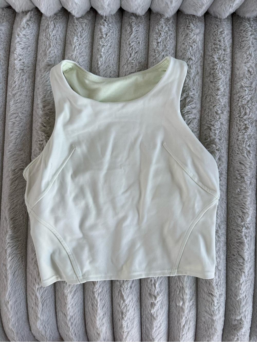 Lululemon light YellowHigh-Neck Tank Top